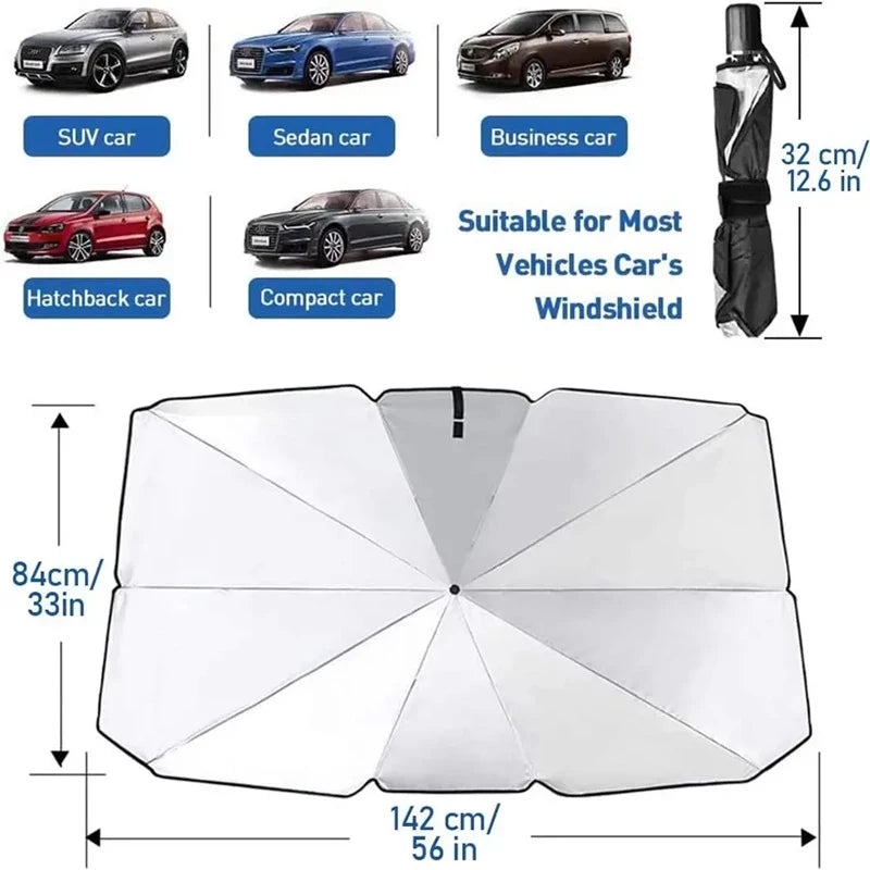 Car Windshield Umbrella | مظلة السيارة للحمايه من اشعة الشمس