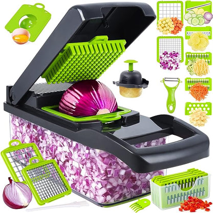 Vegetable Chopper, 15 in 1 multifunctional Food Chopper