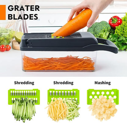 Vegetable Chopper, 15 in 1 multifunctional Food Chopper