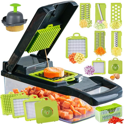 Vegetable Chopper, 15 in 1 multifunctional Food Chopper